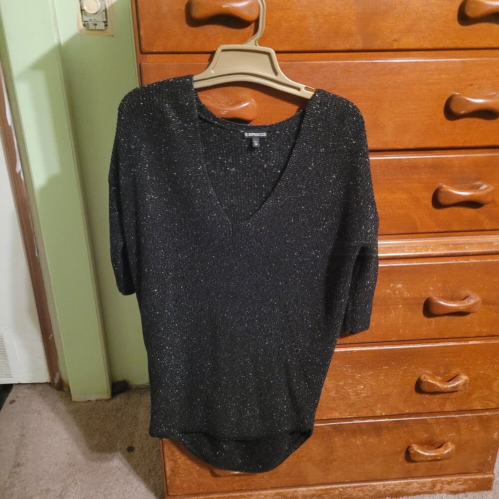 Sparkly sweater for your casual holiday gathering